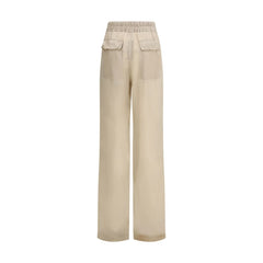 Beige Copper Casual Pants