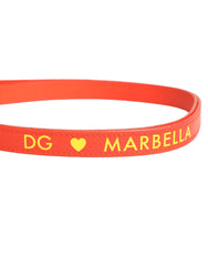 Yellow Calf Leather Logo Flip Holder Strap Airpods Case