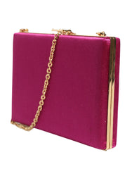 Pink Cotton Clutch Evening Crossbody Women Purse Bag