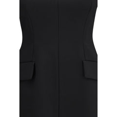 Black Polyester Casual Dress