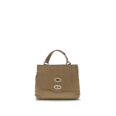 Beige Calf Leather Bos Taurus Handbag