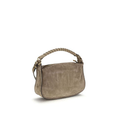 Beige Calf Leather Bos Taurus Shoulder Bag