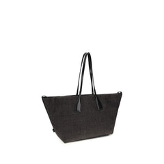 Black Raffia Shoulder Bag