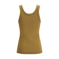 Brown Cotton Tank Tops