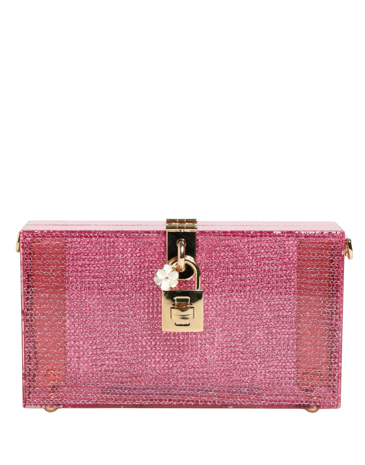 Pink DOLCE BOX Clutch Crossbody Women Evening Borse Bag
