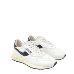 White Leather Low Top Sneakers