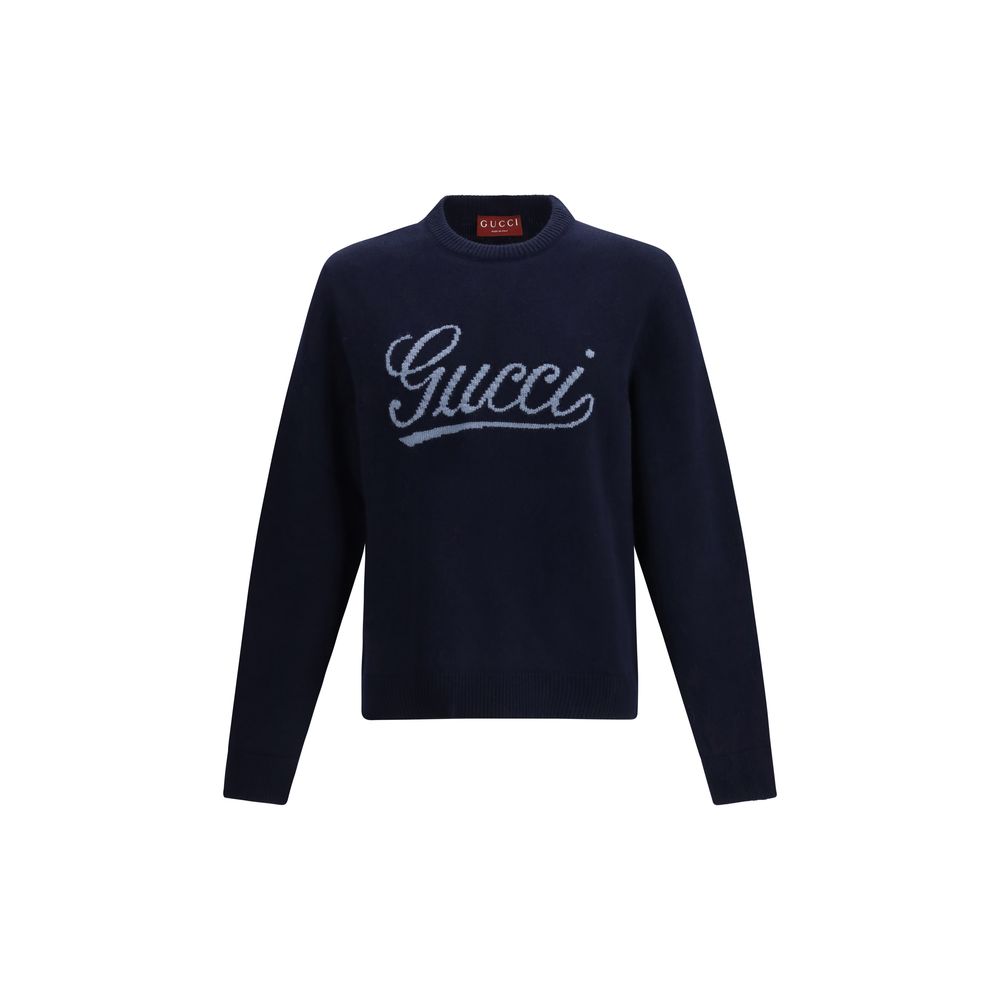 Blue Wool Sweatshirt