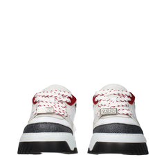 White Leather Chunky Sneakers