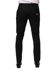 Black Cotton Skinny Dress Formal Trouser Pants