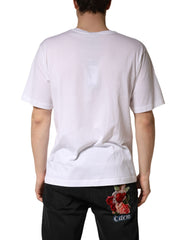 White Cotton Plain V-Neck Men Shirt T-shirt