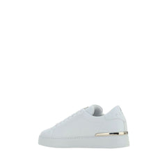 White Calf Leather Bos Taurus Low Top Sneakers