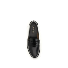 Black Calf Leather Bos Taurus Slip-On Loafers
