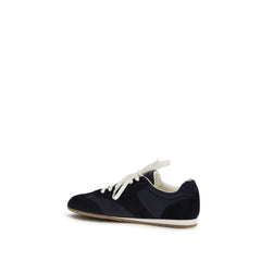 Blue Calf Leather Bos Taurus Low Top Sneakers