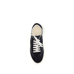 Blue Calf Leather Bos Taurus Low Top Sneakers