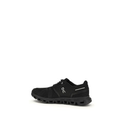 Black Recycled Polyester Athletic Sneakers