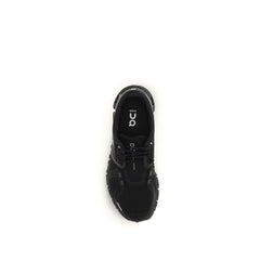 Black Recycled Polyester Athletic Sneakers
