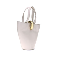 Beige Calf Leather Bos Taurus Shoulder Bag