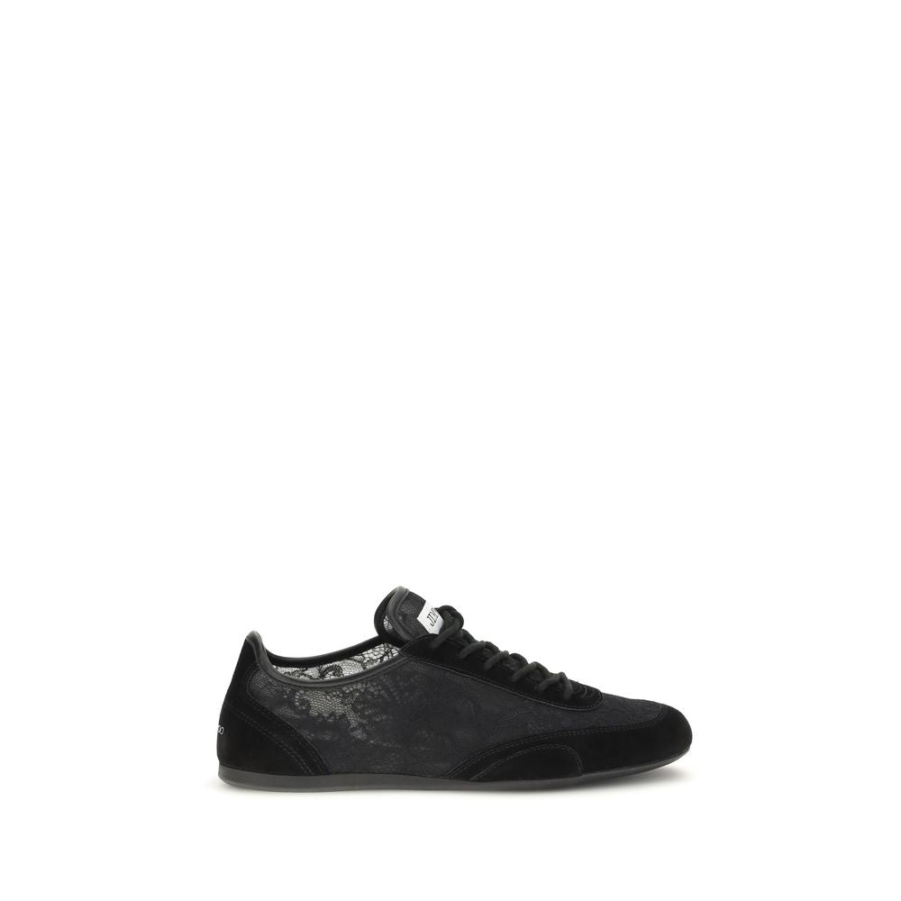 Black Calf Leather Bos Taurus Athletic Sneakers