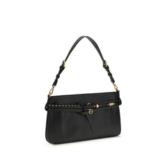 Black Calf Leather Bos Taurus Shoulder Bag