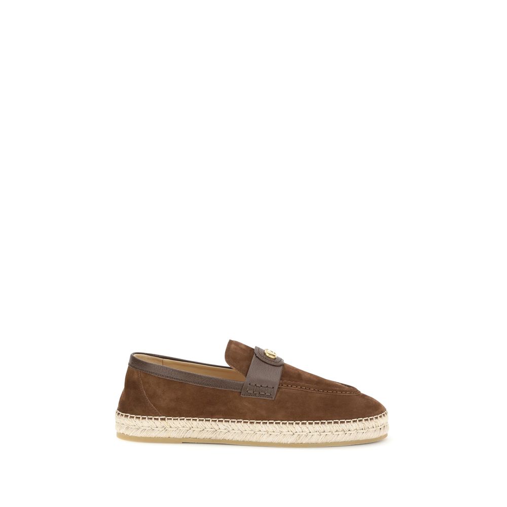 Brown Calf Leather Bos Taurus Espadrilles
