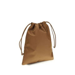 Brown Recycled Polyamide Shoulder Bag