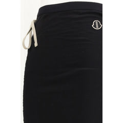 Black Cotton Long Skirt