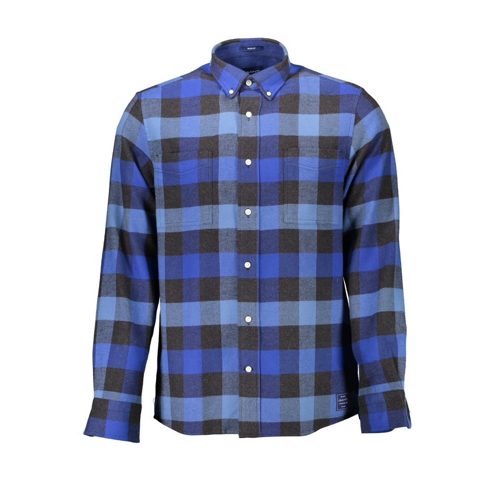 Blue Cotton Men's Shirt