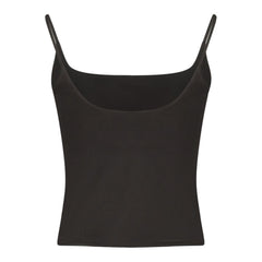 Black Cotton Women's Tank Top
