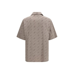 Beige Viscose Shortsleeve Shirt