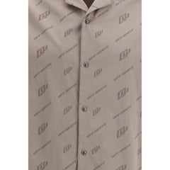 Beige Viscose Shortsleeve Shirt