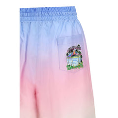 Multicolor Silk Bermuda Shorts