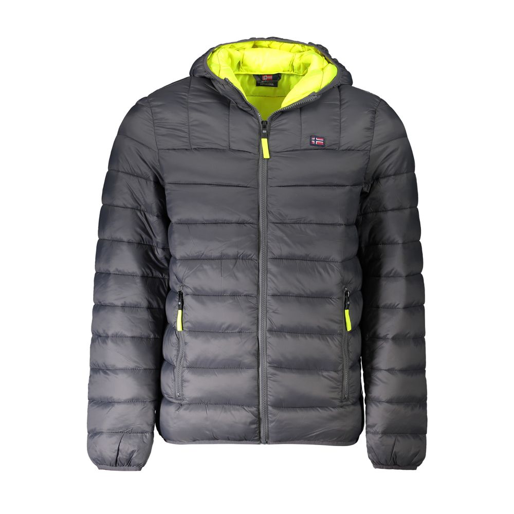 Grigio Poliammide Men's Jacket