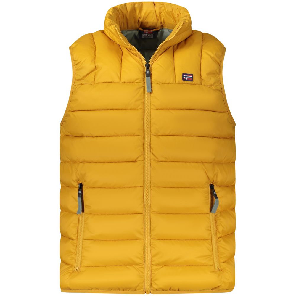 Yellow Polyamide Men's Vest