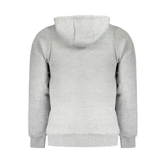 Grigio Cotton Male Sweatshirt with Hood
