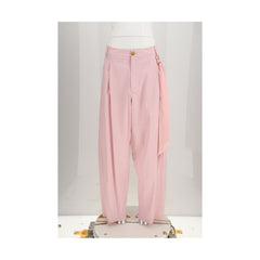 Multicolor Cotton Casual Pants