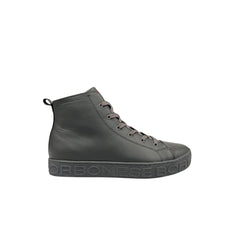 Grey Genuine Leather Men Sneaker