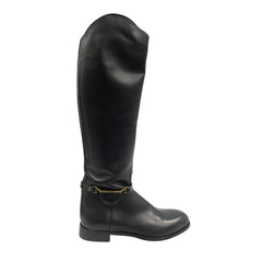 Black Leather Women Boot