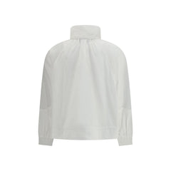 White Polyester Shell Jacket