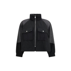 Black Polyester Shell Jacket