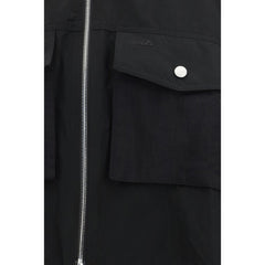 Black Polyester Shell Jacket