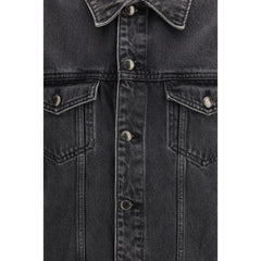 Gray Cotton Denim Jacket