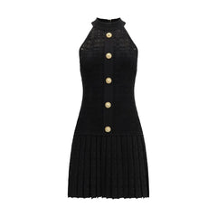 Black Viscose Cocktail Dress