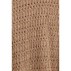 Brown Silk Sweatshirt