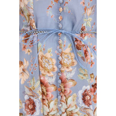 Multicolor Linen Long Dress