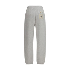 Gray Cotton Casual Pants