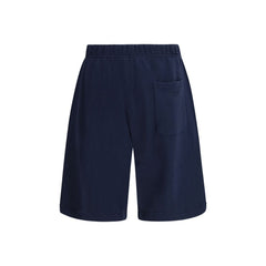 Blue Cotton Bermuda Shorts