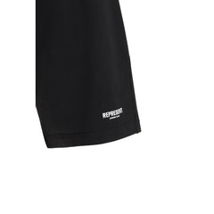 Black Cotton Bermuda Shorts