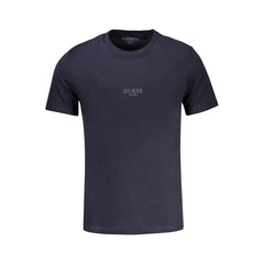 Blu Cotton Men T-Shirt
