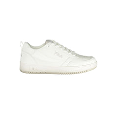 White Polyurethane Women Sneaker