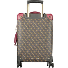 Marrone Poliuretano Women's Travel Trolley